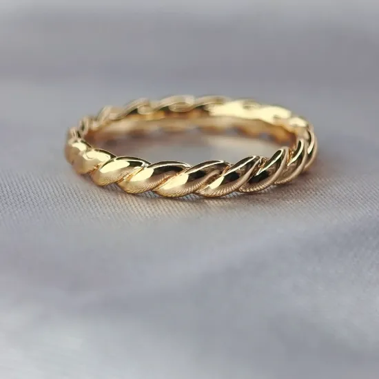 Imagen de Anillo Trenza de Oro