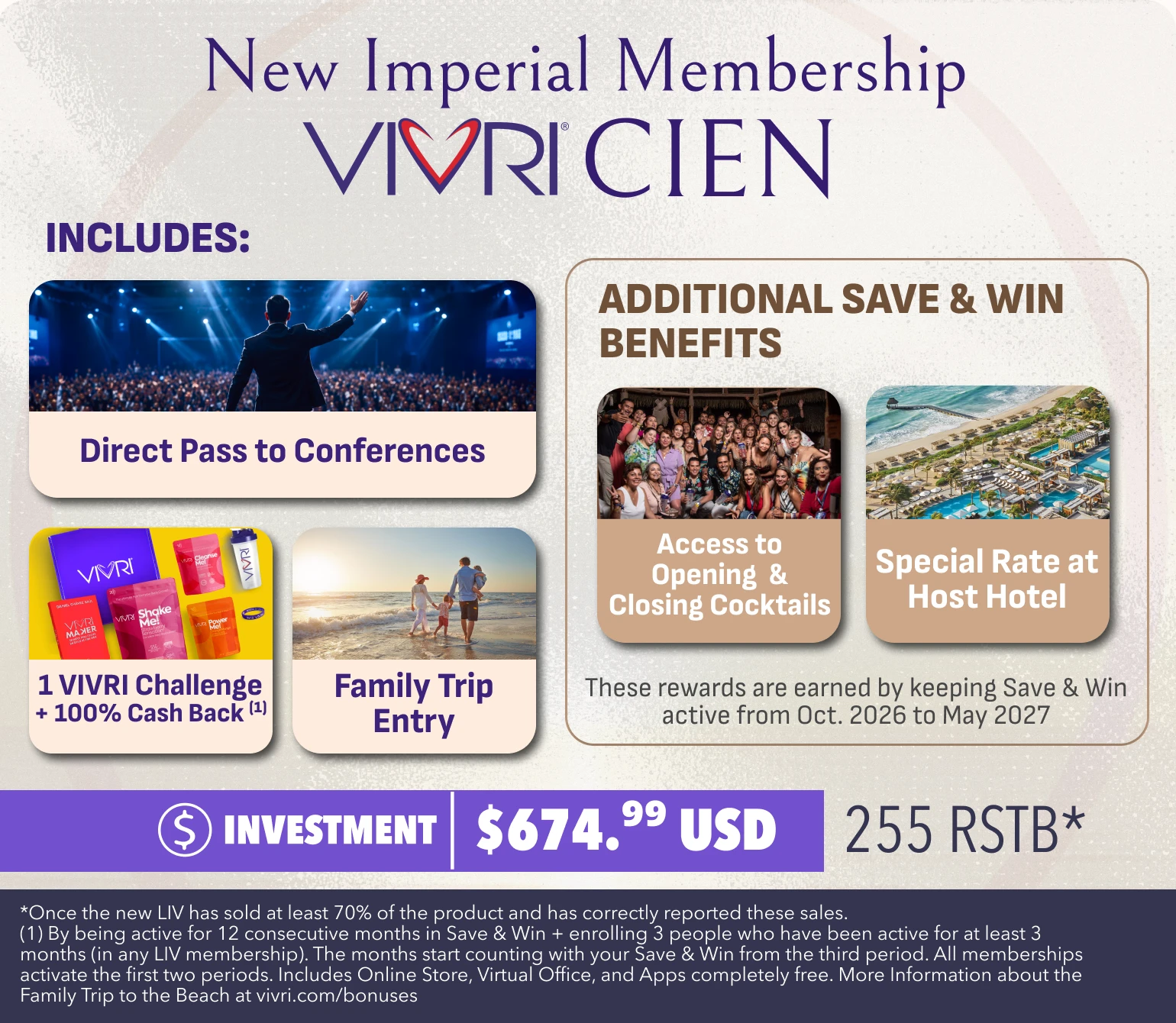 Membresía Imperial Vivri 100