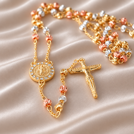 Imagen de Collar Rosario Florentino San Benito Talla 5204