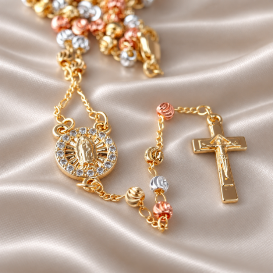 Imagen de Collar Rosario Florentino Virgen Celestial Talla 5104