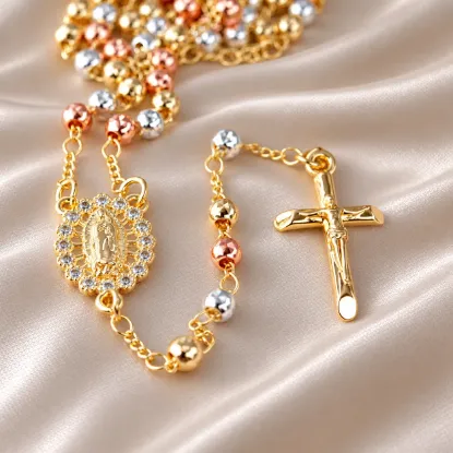 Imagen de Florentine Virgin Rosary Necklace Size 5304
