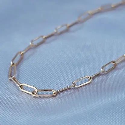 Imagen de Oval Rectangles Weave Gold-Tone Chain Size 4902