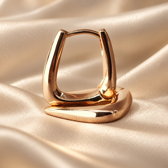 Imagen de Huggie Geométrico de Oro