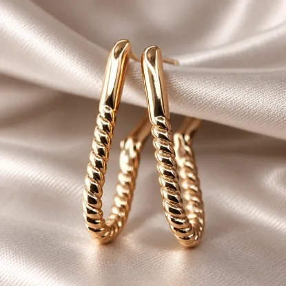 Picture of Golden Cord Earring