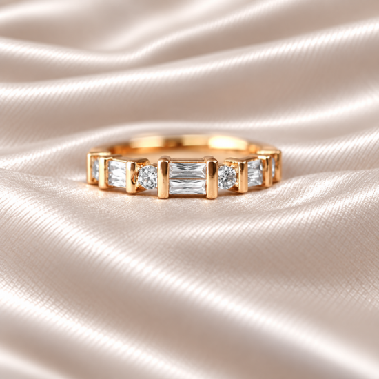 Imagen de Anillo Cuadros y Puntos