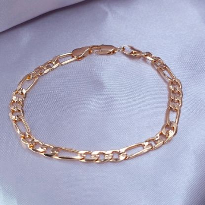 Imagen de Cartier or Figaro Weave Gold-Tone Bracelet Size 1805
