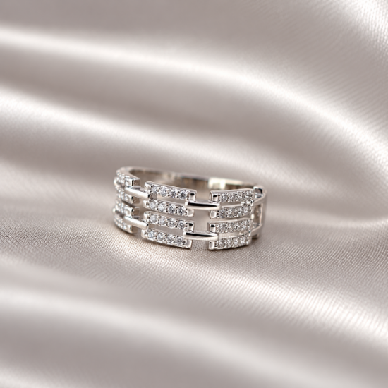 Imagen de Anillo Armonía Geométrica Talla 6