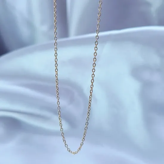 Imagen de Cadena Tejido Aros Oro Dorado